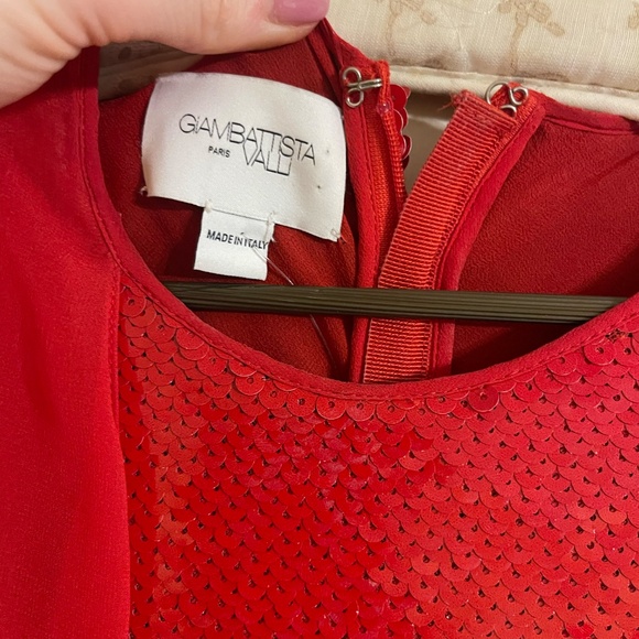 EXCELLENT CONDITION Giambattista Valli Red sequin gown - Picture 4 of 6